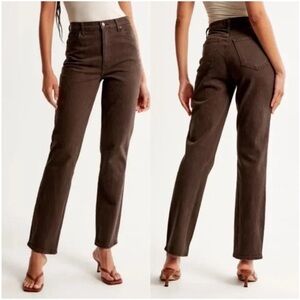 Abercrombie & Fitch Ultra High Rise 90s Straight Jean